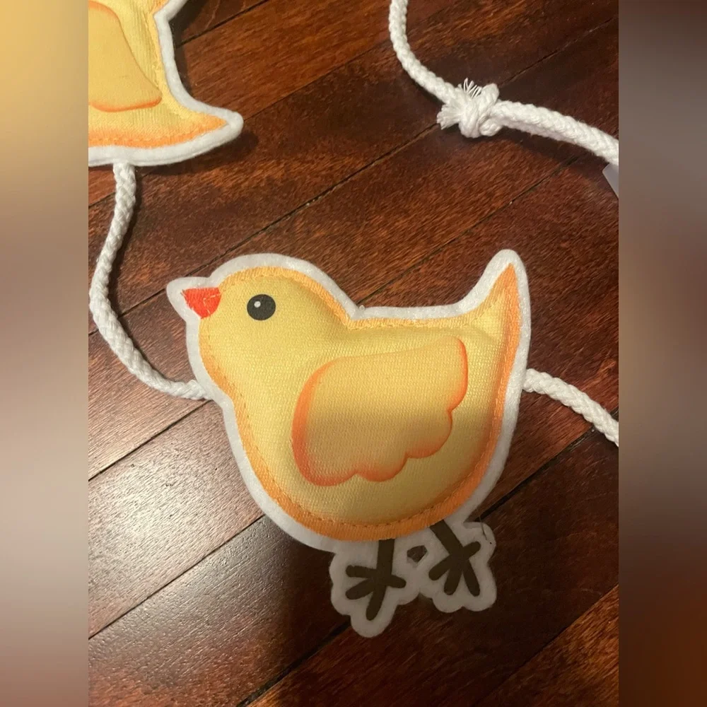 🐥 Adorable Yellow Chick Garland, Easter Decor, Baby Shower or Nursery Wall Decor
